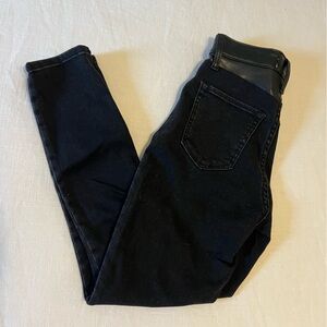 Abercrombie & Fitch Shiny Black High-Rise Jeans